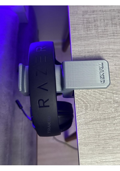 Trak3d Premium Asılabilir Kulaklık Standı Sağlam, Kaydırmaz Keçeli, Ergonomik Stand, Steel Gray Edition