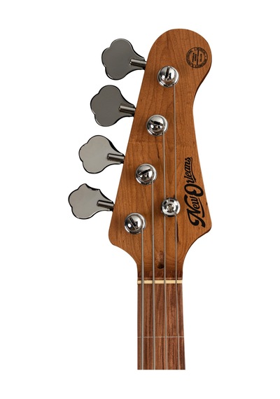 New Orleans Nja300fs Okoume Ağacı Vintage Bej Perdesiz Aktif Elektro Bass Gitar