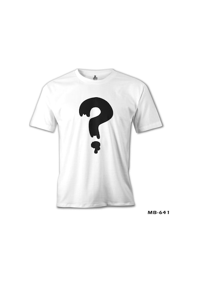 Esrarengiz Kasaba - Soru İşareti Beyaz Erkek Tshirt