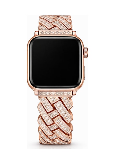 Apple Uyumlu Watch  Ultra 1/2/3 49mm Kordon Taşlı İnce Metal Kordon 103