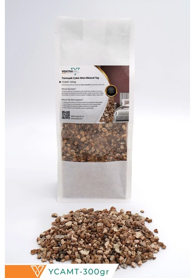 Yumuşak Çakıl Altın Mineral Taş 300gr YCAMT-300