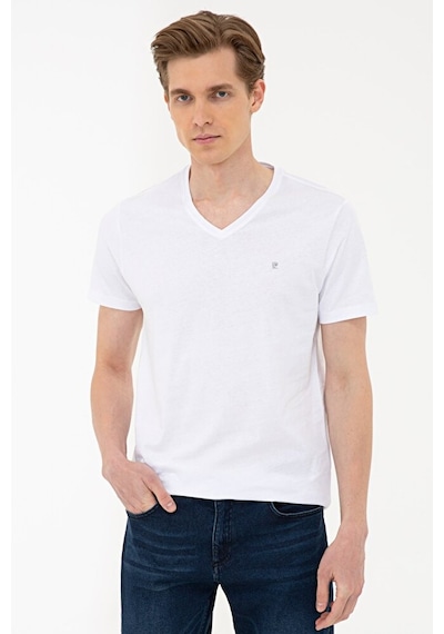 Pierre Cardin Slim Fit Basic V Yaka T-shirt Çok Renkli