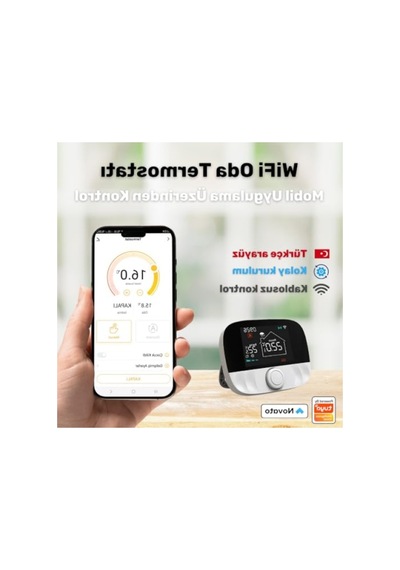 Kablosuz Wifi Akıllı Oda Termostatı, Uzaktan Kontrol Ve Programlama Özellikli - 847576585