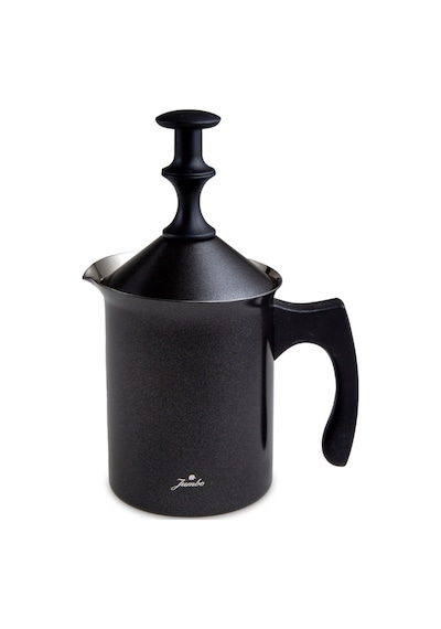 Jumbo Timeless Venti Siyah Çelik Süt Köpürtücü 400 Ml