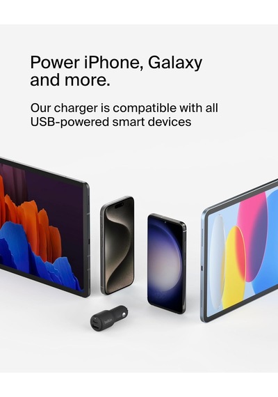 Belkin Boostcharge Çift Araç Şarj Cihazı 42w W/hızlı Şarj Usb-c 3