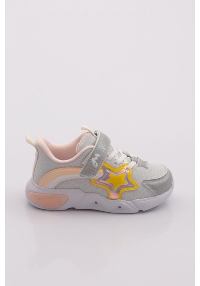 Marco Kids 03-26y315 Çocuk Patik Işıklı Spor Ayakkabı Gümüş