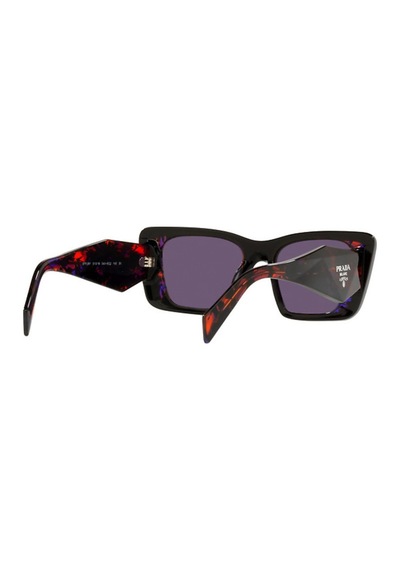 Prada Pr08ys 04v6o2 Kadın Güneş Gözlüğü Siyah - Kırmızı