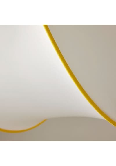 Ikea Grejsımojs Sarkıt Lamba Abajur Başlığı, Beyaz-sarı, 45 Cm