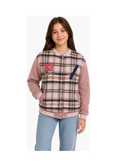 İrem Çocuk Giyim Kız Çocuk Ekose Desenli Yazılı Cepli Gül Kurusu Renk Oversize Kolej Hırka Gül Kurusu İrem Çocuk Giyim Kız Çocuk Ekose Desenli Yazılı Cepli Gül Kurusu Renk Oversize Kolej Hırka Gül Kurusu