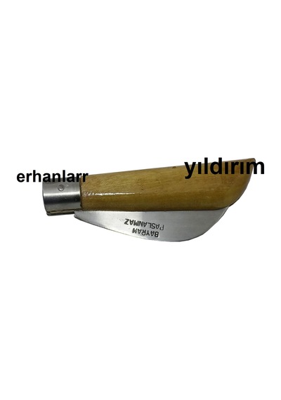 Avcı Çakısı Balıkçı Çakısı Eğri Ahşap Sap Bıçak