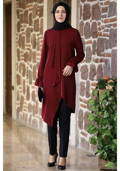Esilanur Arya Tesettür Tunik Bordo