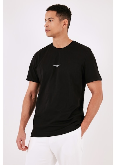 Buratti % 100 Pamuk Bisiklet Yaka Regular Fit Erkek T Shirt 5902757 Siyah