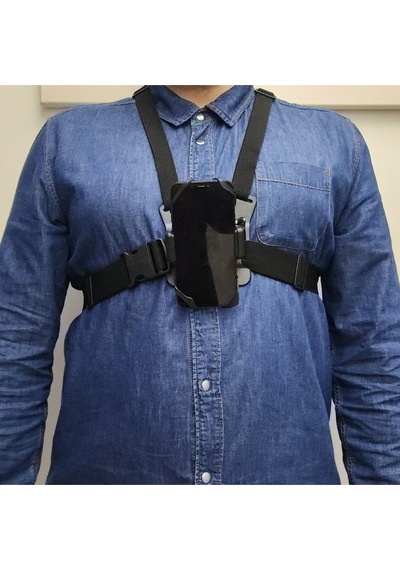 Göğüs Üstü Telefon & Kamera Tutucu Ektra Lastik Korumalı, Balık Av Videoları Ve Doğa Videoları