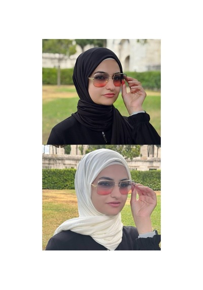 Aldaıyr 2 Adet Penye Şal Düz Çok Renkli02
