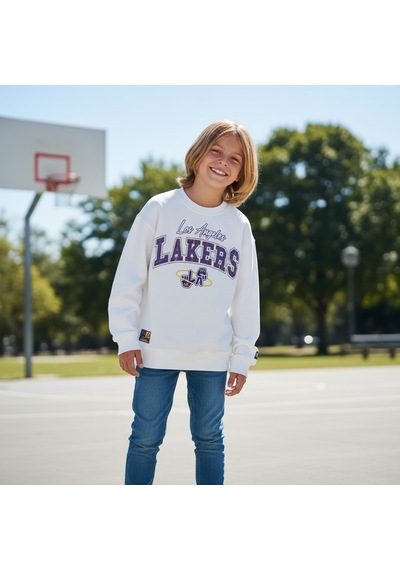 Seabubbles Lakers Çocuk Sweatshirt St09535 BEYAZ