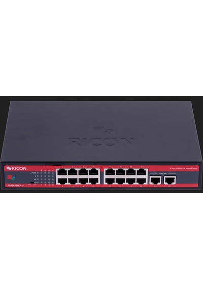 Ricon RSB1623FEP-U 16 Port Ethernet Power Over Ethernet Unmanaged Switch