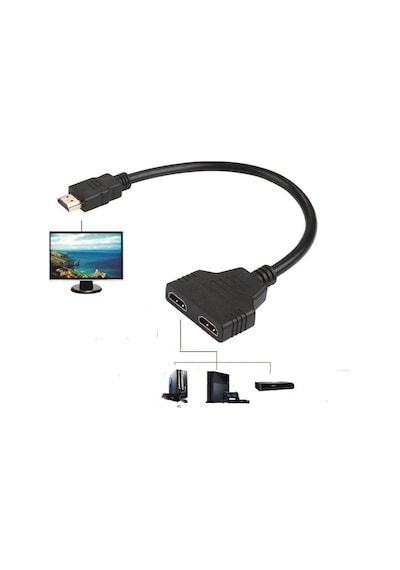 2 Port  Kablolu Hdmi Çoklayıcı Switch - 2 Giriş 1 Çıkış Çoğaltıcı