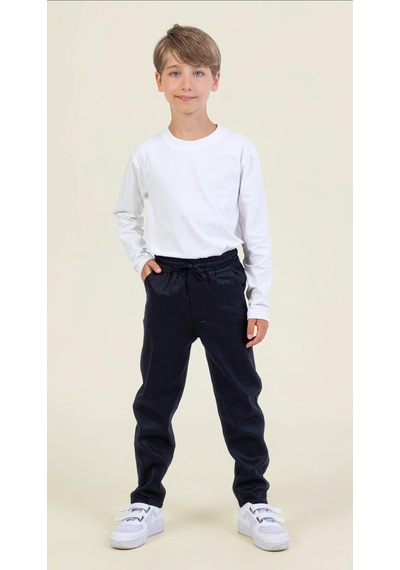 Erkek Çocuk Gabardin Pantolon Lacivert-5882 Lacivert