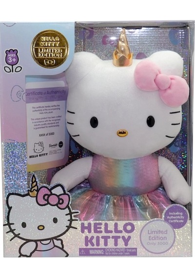 Hello Kitty Unicorn Peluş Beyaz