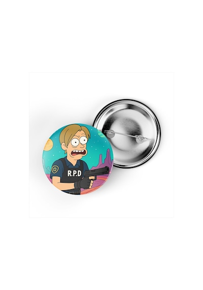 Leon S. Kennedy - 44 Mm İğneli Çanta Rozeti - 5 Adet Diğer
