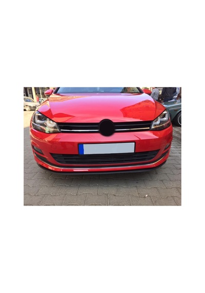 Volkswagen Golf 7 Uyumlu Ön Lip Tampon Eki Body Kit Yumuşak Mat Siyah Kırılmaz