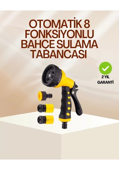 Home 8 Fonksiyonlu Bahçe Sulama Tabancası Seti Çok Amaçlı Hortum Ucu