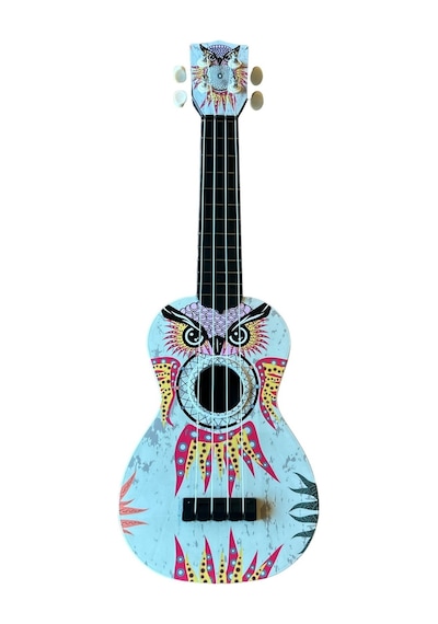 Soprano Ukulele Baykuş Desen Kapak