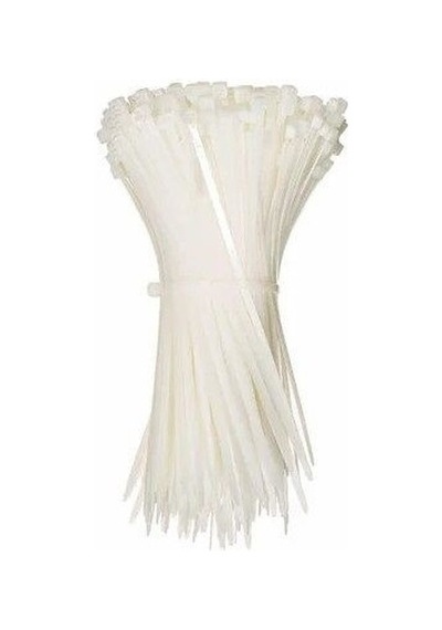Beyaz Cırt Plastik Kelepçe 10 cm Kablo Bağı - 2.5*100mm 100 adet