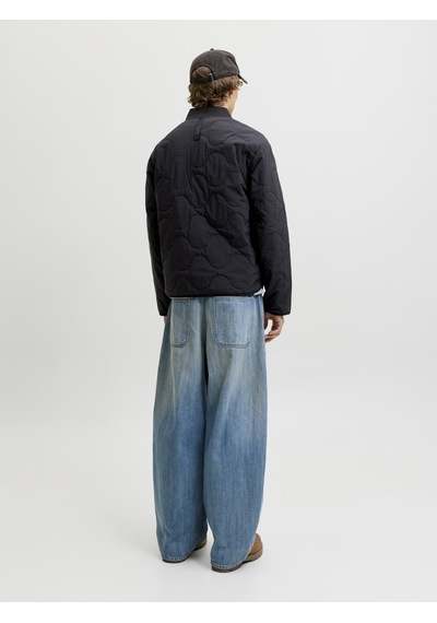Jack & Jones Erkek Beyzbol Yaka Uzun Kollu Puffer Mont - Axel - 12298748 Siyah