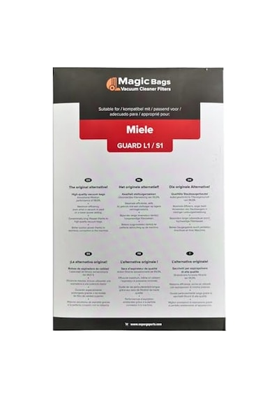 2As Miele Uyumlu Tu Guard L1 - Guard S1 - Co Guard M1 Toz Torbası Ve Mikro Filtre 12557060 12 Gri