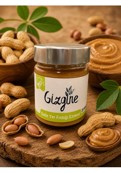 Gizgine Sade Yer Fıstığı Ezmesi 250 G
