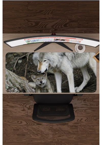 Bozkurt Kaymaz Dikişli Kauçuk Oyuncu Mousepad V3 - 90x40 Xxl Gaming Mouse Pad Fare Altlığı