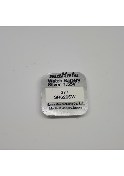 Murata-Sony 377 SR626SW 1,55V Saat Pili 10'lu Paket