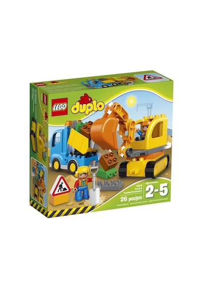 LEGO® Duplo 10812 Kamyon ve Paletli Kazıcı 26 Parça