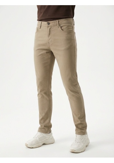 Regular Fit Erkek Pantolon Bej