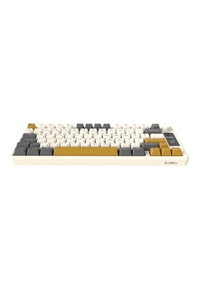 Flux Kablolu Lcd Logo Ekran - Rainbow Bölgesel Işıklandırma - Ses Kontrolcüsü - Ultra Tepkime & Konfor 78 Tuş Membran Gaming & Ofis Klavyesi