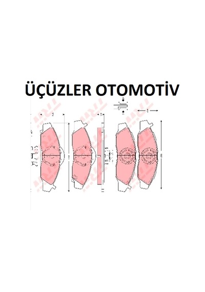 Ön Fren Balatası Korando Musso Trw 4813005110