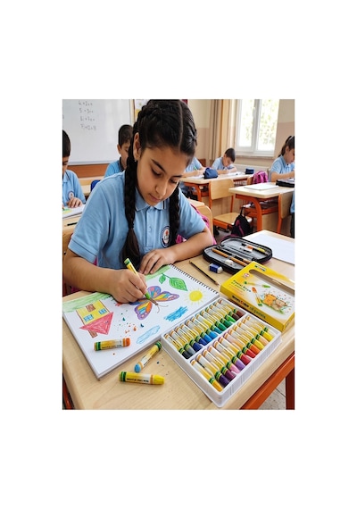 Pastel Boya 24 Renk 1 Paket Nova Color Pastel Boya 24 Lü Karton Kutulu Parlak Canlı Ve Örtücü Renkler Çok Renkli