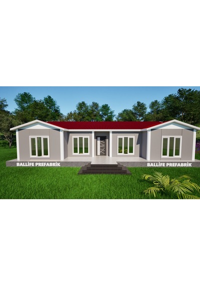 Ballife Prefabrik 129 M2 Standart Prefabrik Konut