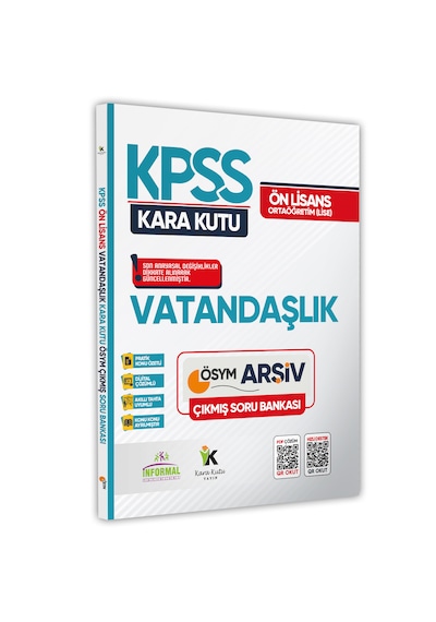 Kpss Ön Lisans-ortaöğretim Vatandaşlık Kara Kutu Çıkmış Soru Bank