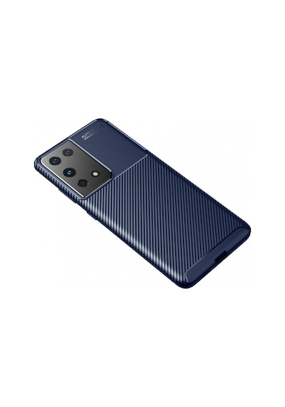Samsung Uyumlu Galaxy S21 Ultra Kılıf Focus Karbon Kamera Korumalı Kılıf