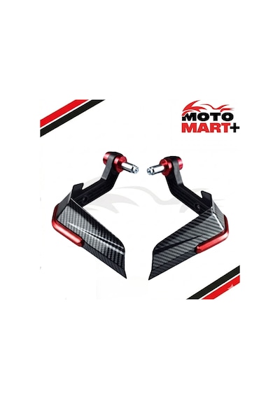 Benelli Trk502 Rüzgarlıklı Manet Koruma Karbon Desenli Kırmızı Mkt1421