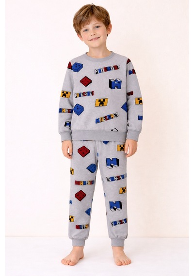 Free Beka Karakter Desenli Erkek Çocuk Uzun Kollu Pamuklu Alt Üst Pijama Takımı Çok Renkli Free Beka Karakter Desenli Erkek Çocuk Uzun Kollu Pamuklu Alt Üst Pijama Takımı Çok Renkli
