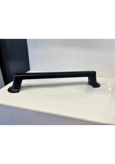 Lagos Metal Kulp 128mm Mat Siyah Dolap Kapak Modern Tv Ünite Çekmece Mobilya Komidin Vestiyer