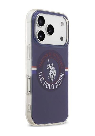 Apple Uyumlu iPhone 17 Pro Kılıf U.s. Polo Assn. Lisanslı M-safe Şarj Özellikli Iml Stripe Logolu Kapak Lacivert Lacivert