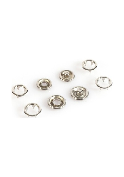 10.5mm Nikel Gümüş Bebe Çıtçıt 100 Adet