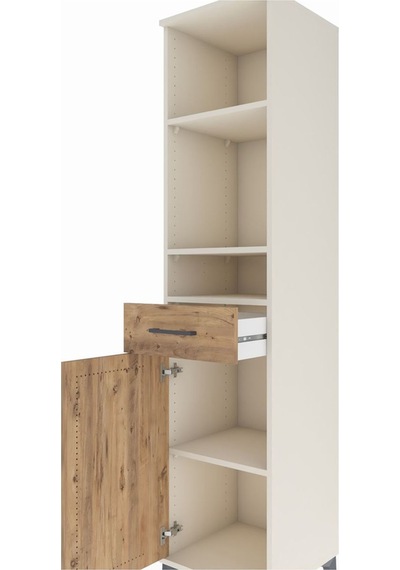Hyperion Dolap 4 Raflı Tek Çekmeceli Tek Kapaklı 44x44x195 Aytaşı-çam Aytası