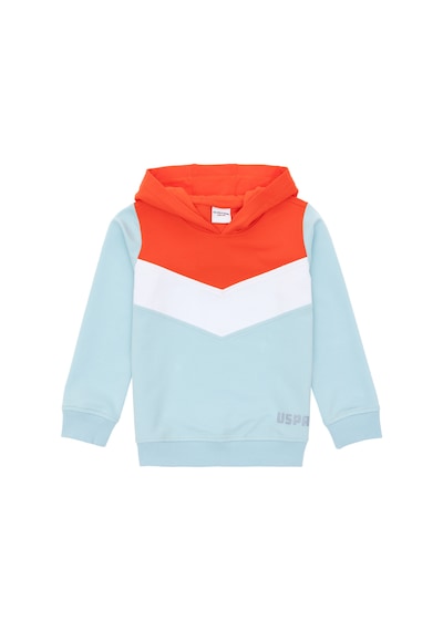 U.S. Polo Assn. Kız Çocuk Su Yeşili Kapüşonlu Sweatshirt 50296288-VR083