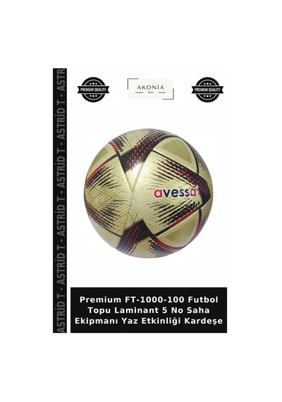 Premium Ft-1000-100 Futbol Topu Laminant 5 No Saha Ekipmanı Yaz Etkinliği Kardeşe Çok Renkli