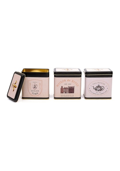 Azura Desenli Dikdörtgen Saklama Kabı 3 Lü Set, 8 X 12 Cm